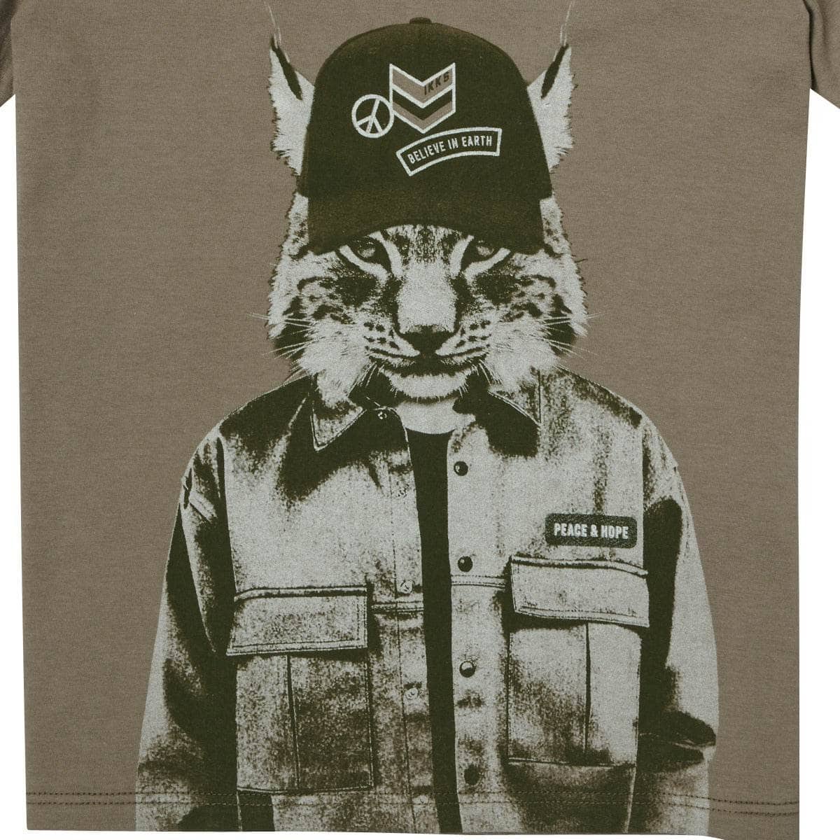 T-shirt ragazzo Ikks JIBOHAI Kaki