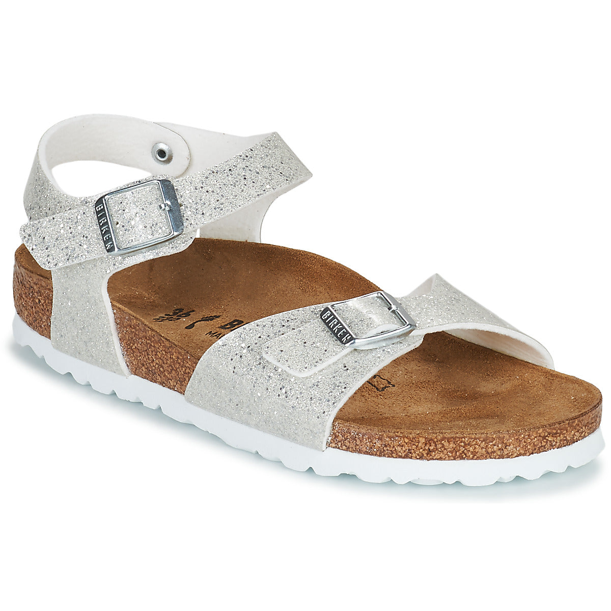 Sandali bambini ragazza BIRKENSTOCK RIO PLAIN Bianco