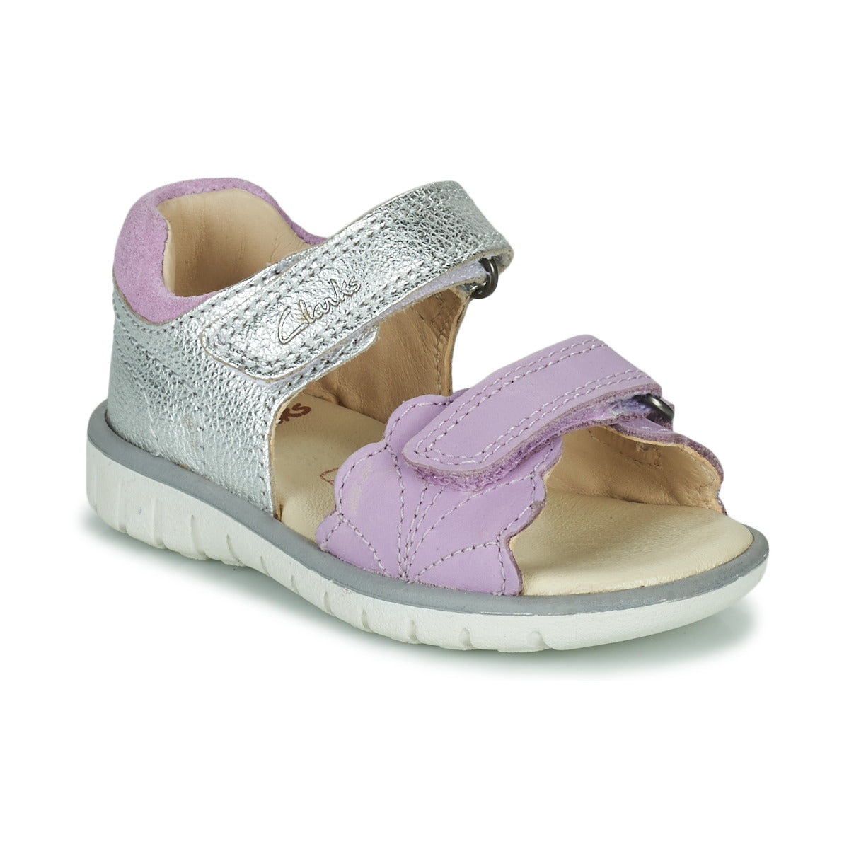Sandali bambini ragazza Clarks Roam Wing T. Argento