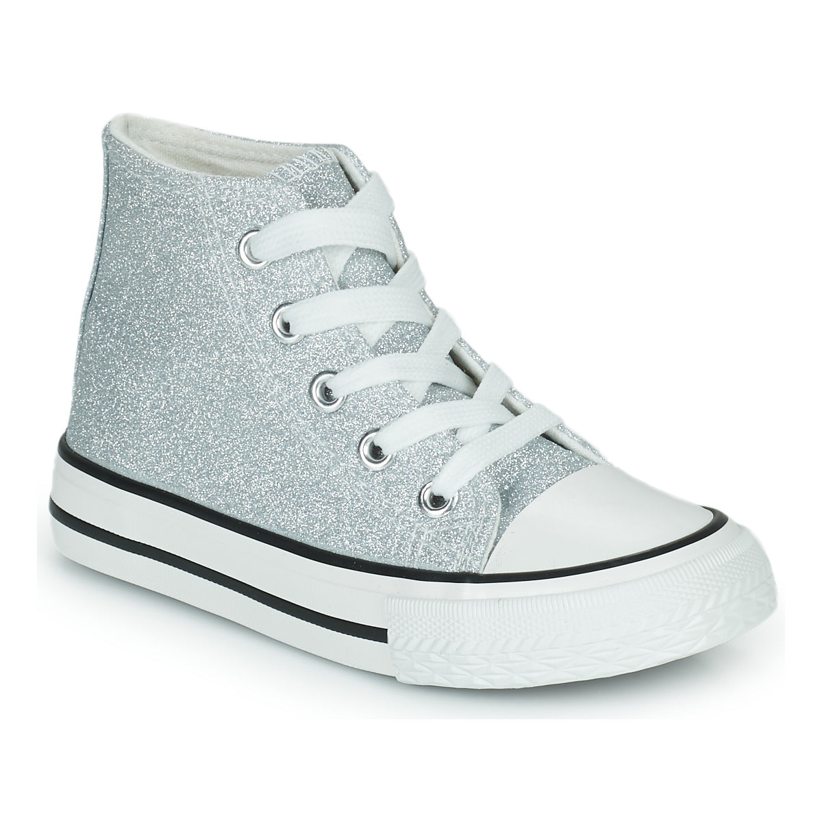 Scarpe bambini ragazza Citrouille et Compagnie  OUTIL PAILLETTES  Argento