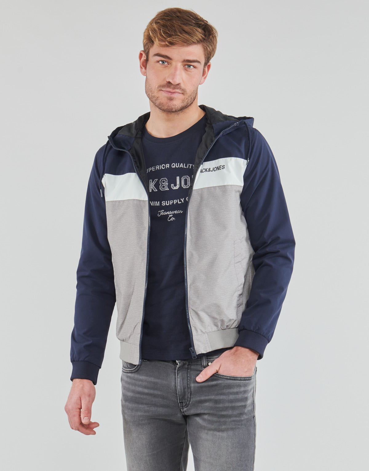 Giubbotto Uomo Jack & Jones JJERUSH Marine