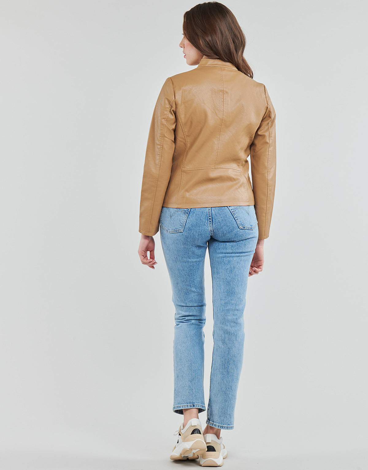 Giacca in pelle Donna Only ONLMELISA Marrone