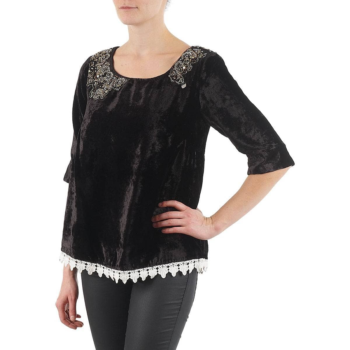 T-shirts a maniche lunghe Donna Lollipops PILOW TOP Nero