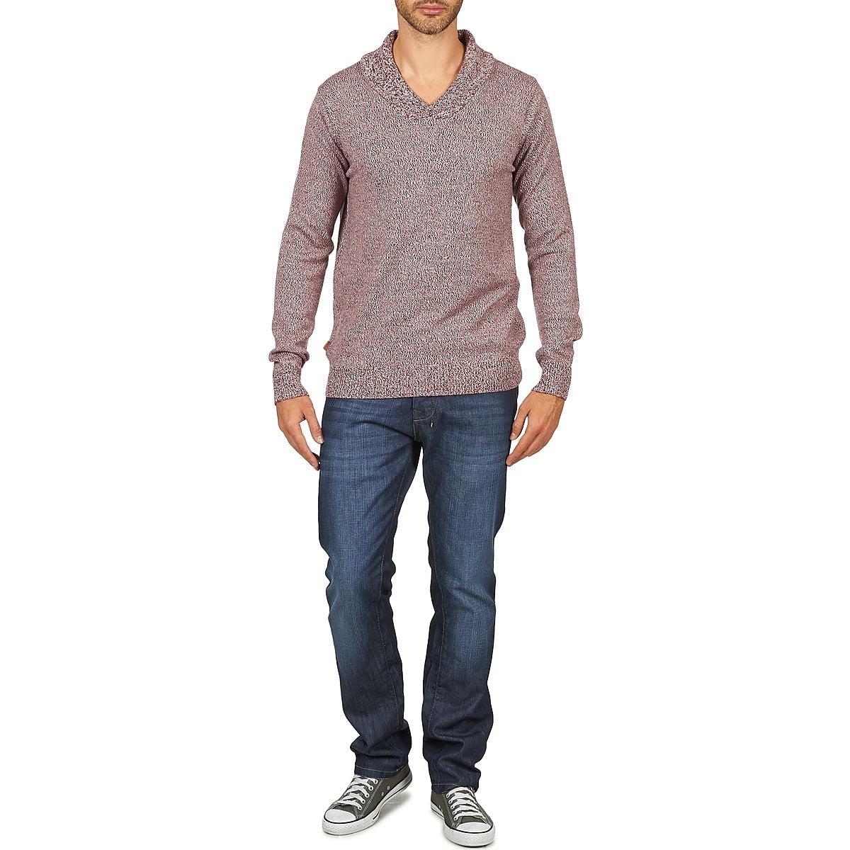 Maglione Uomo Kulte PULL CHARLES 101823 ROUGE Rosso