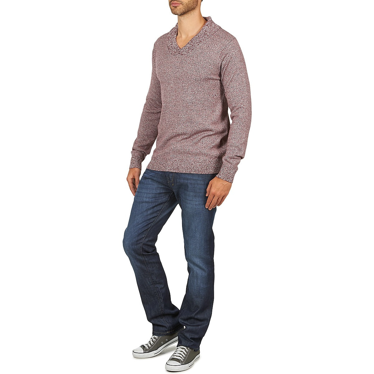 Maglione Uomo Kulte PULL CHARLES 101823 ROUGE Rosso