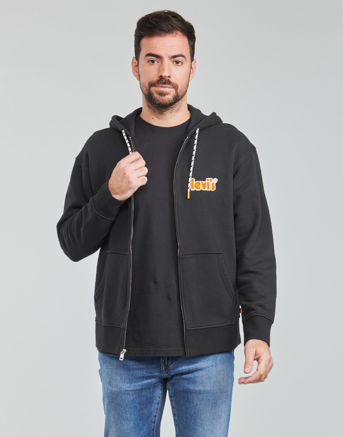 Felpa Uomo Levis  MT-FLEECE  Nero