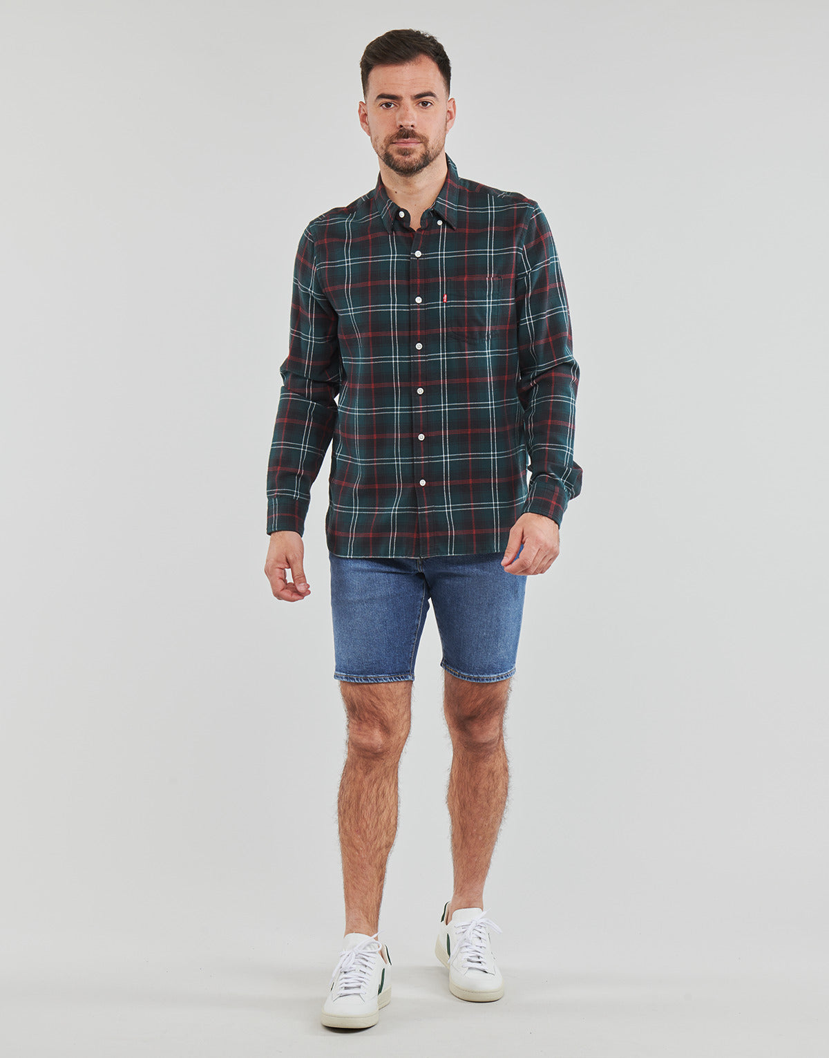 Pantaloni corti Uomo Levis 412 SLIM SHORT Blu