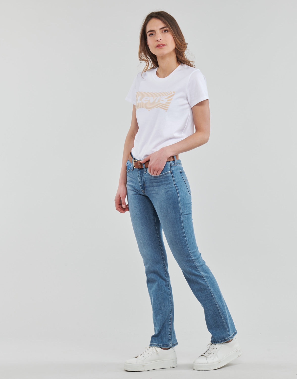 Jeans Bootcut Donna Levis  315 SHAPING BOOT  Blu