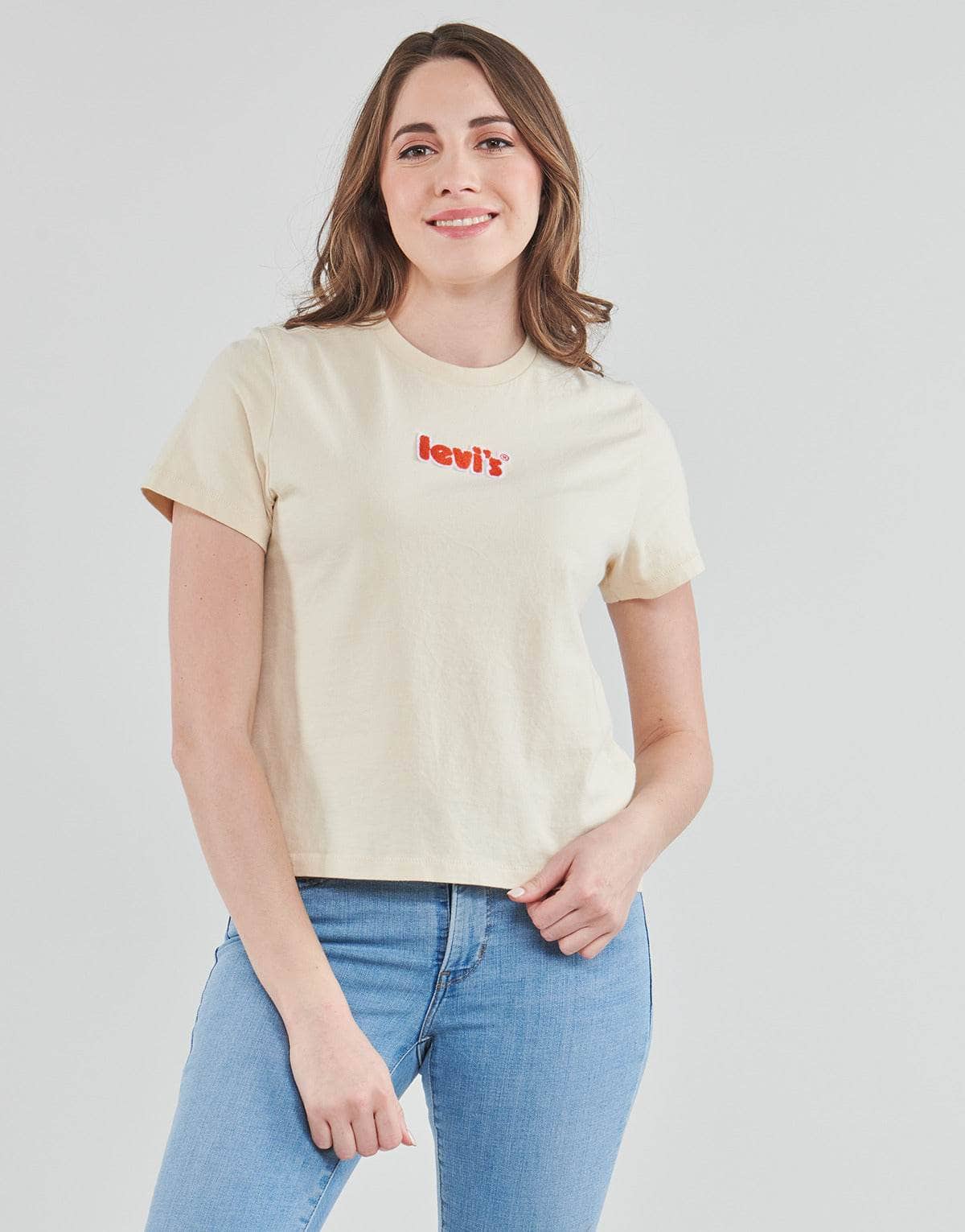 T-shirt Donna Levis GRAPHIC CLASSIC TEE Beige