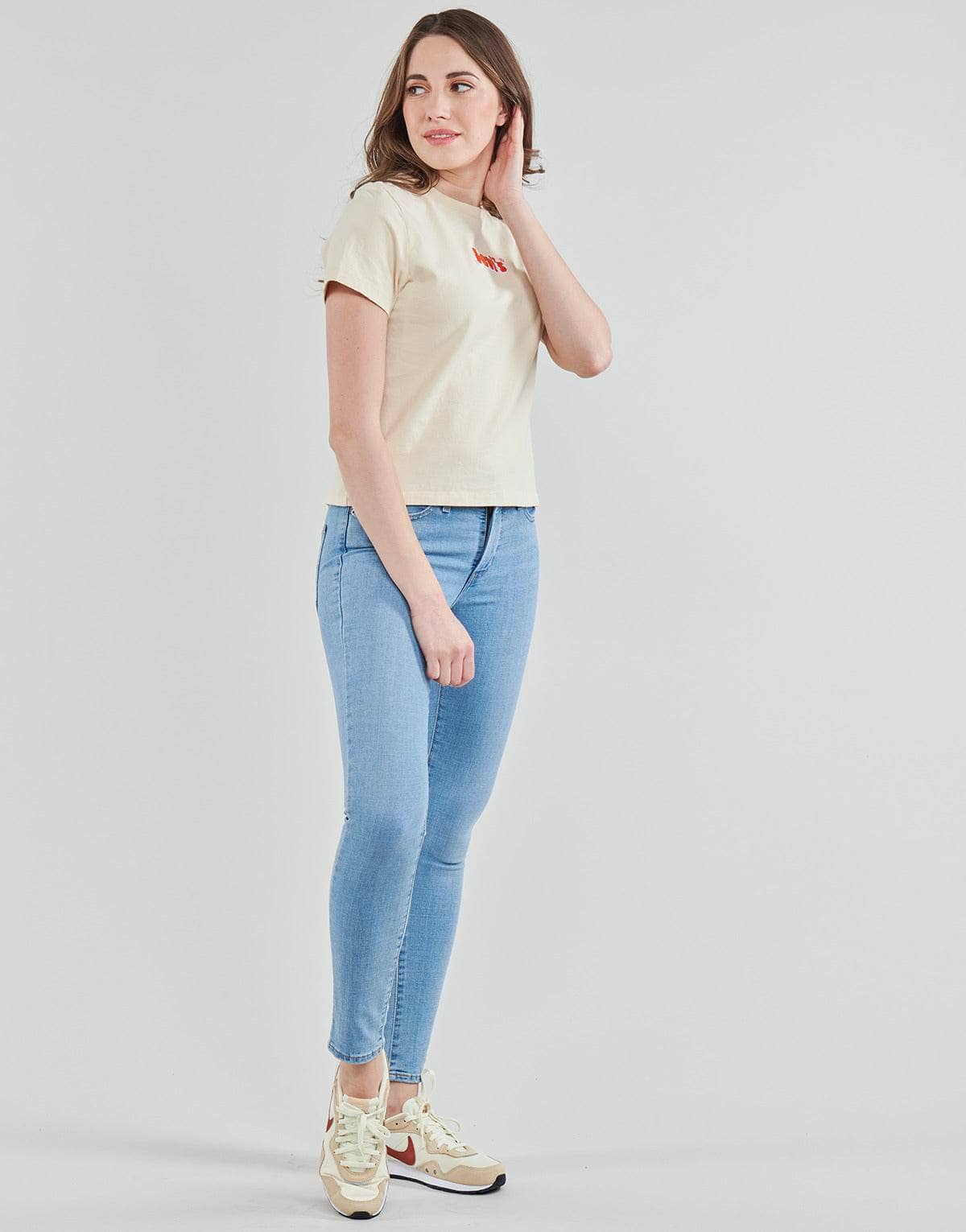 T-shirt Donna Levis GRAPHIC CLASSIC TEE Beige