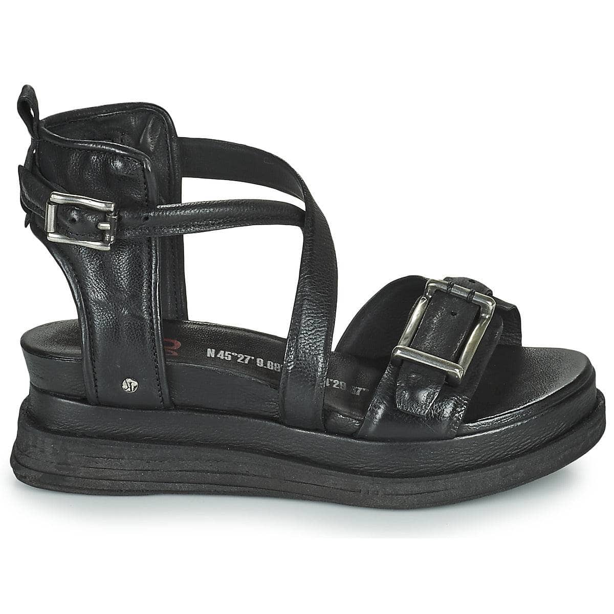 Sandali Donna Airstep / A.S.98 LAGOS BUCKLE Nero