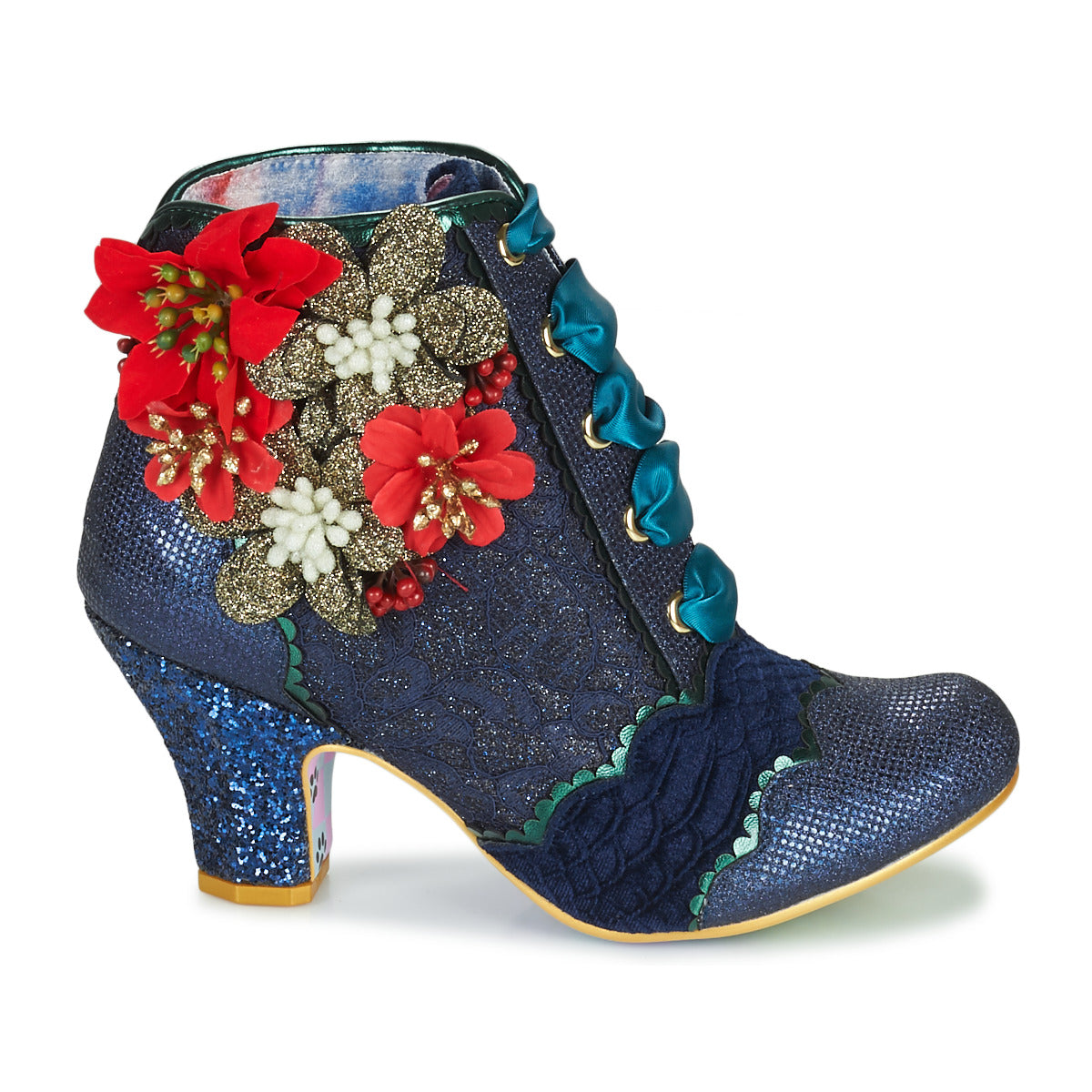 Stivaletti Donna Irregular Choice  Winter Blooms  Marine