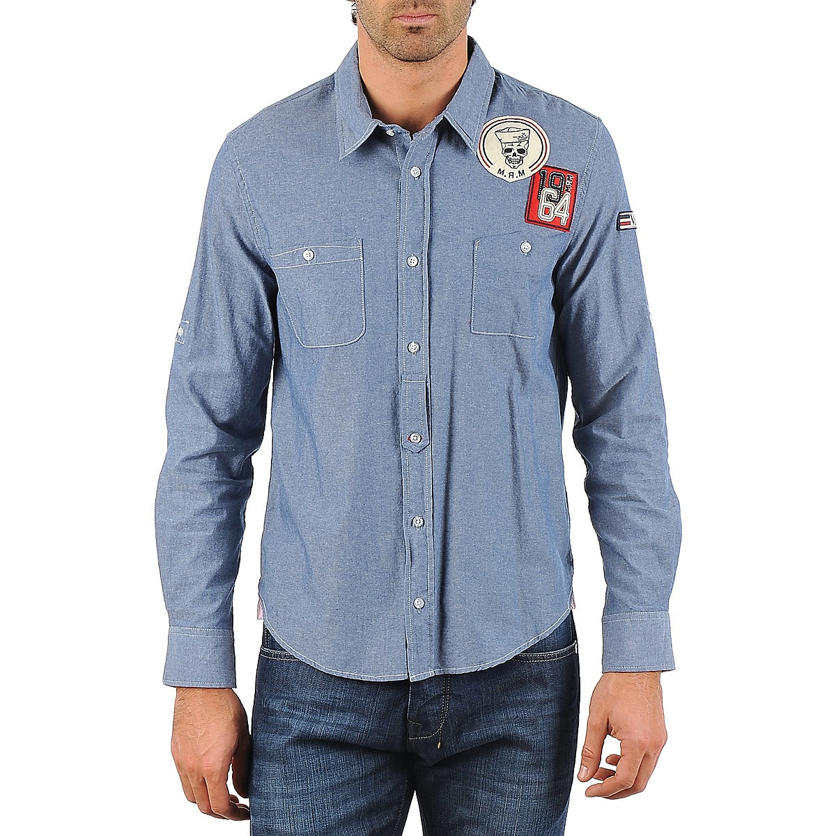 Camicia a maniche lunghe Uomo Mr Marcel NEBRASKA Blu