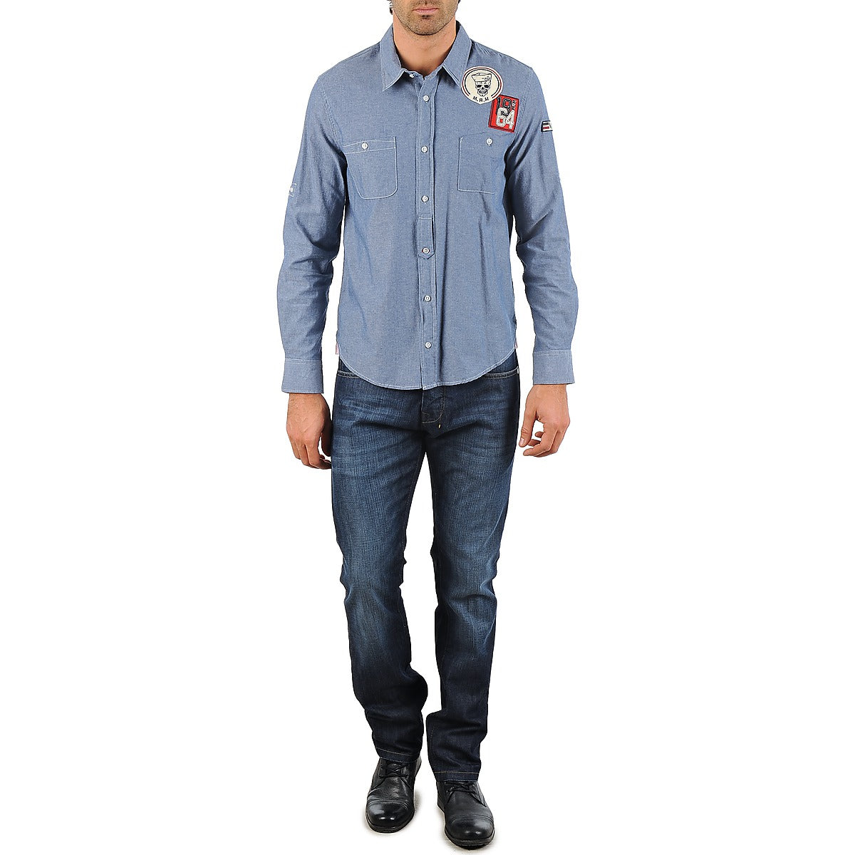 Camicia a maniche lunghe Uomo Mr Marcel NEBRASKA Blu