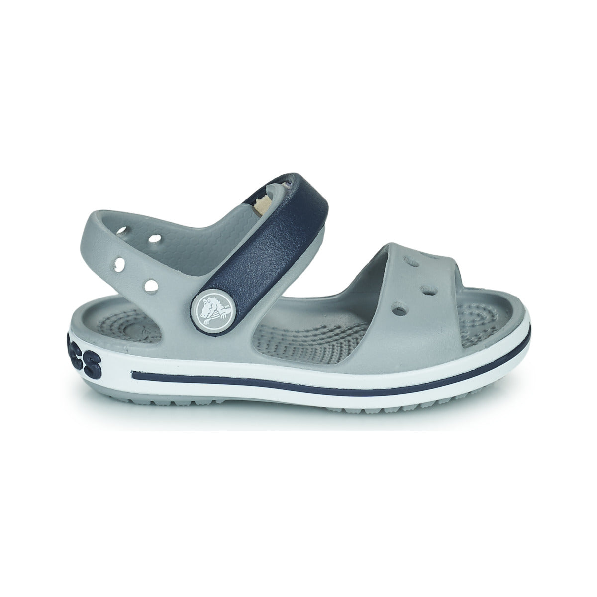 Sandali bambini ragazza Crocs  CROCBAND SANDAL KIDS  Grigio