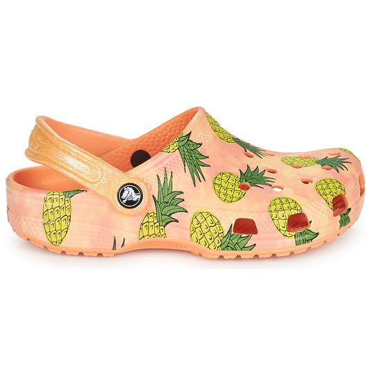 Scarpe bambini ragazza Crocs  Classic Pool Party Clog K  Rosa