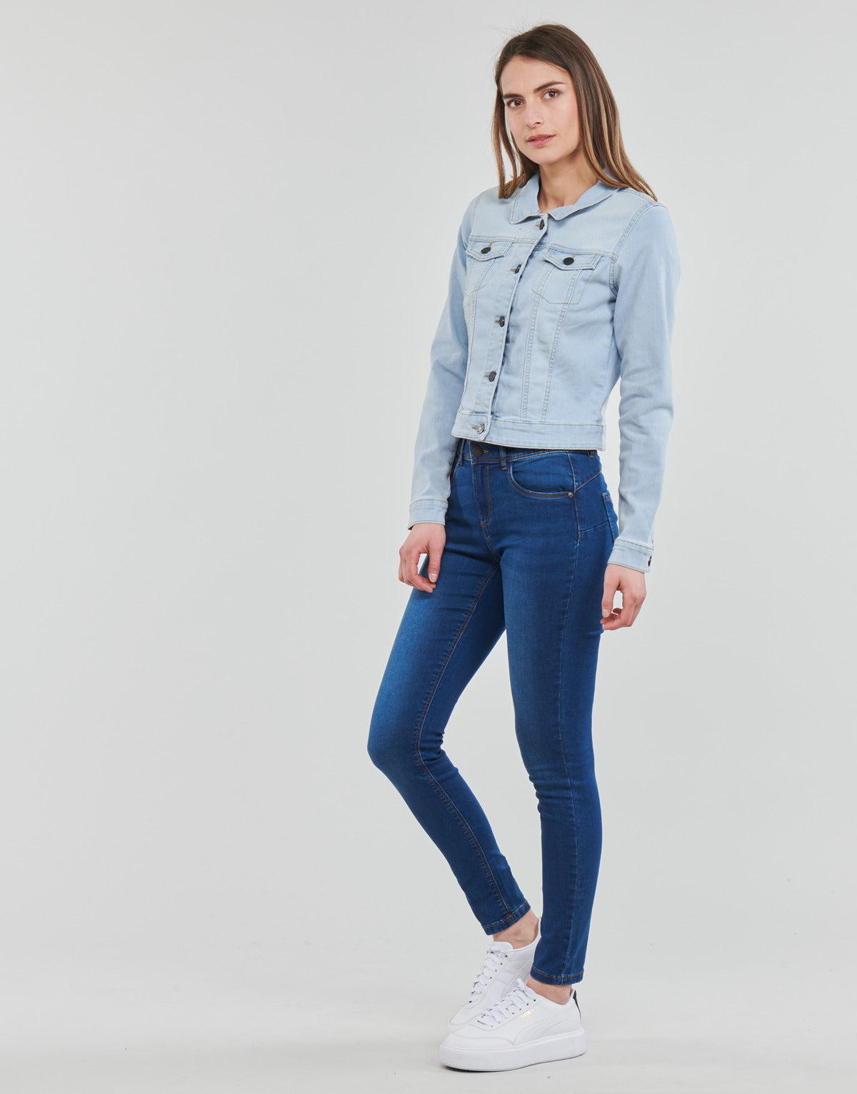 Giacca in jeans Donna Noisy May NMDEBRA Blu