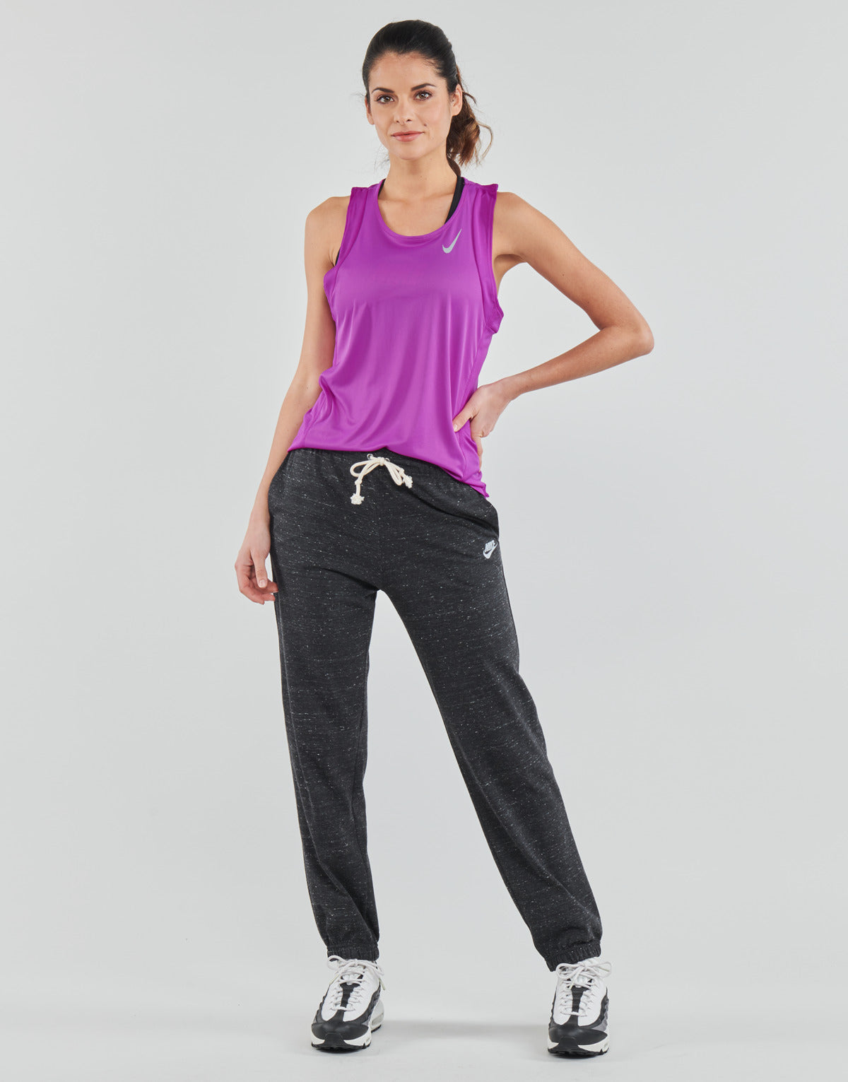 Pantaloni Sportivi Donna Nike  GYM VNTG EASY PANT  Nero