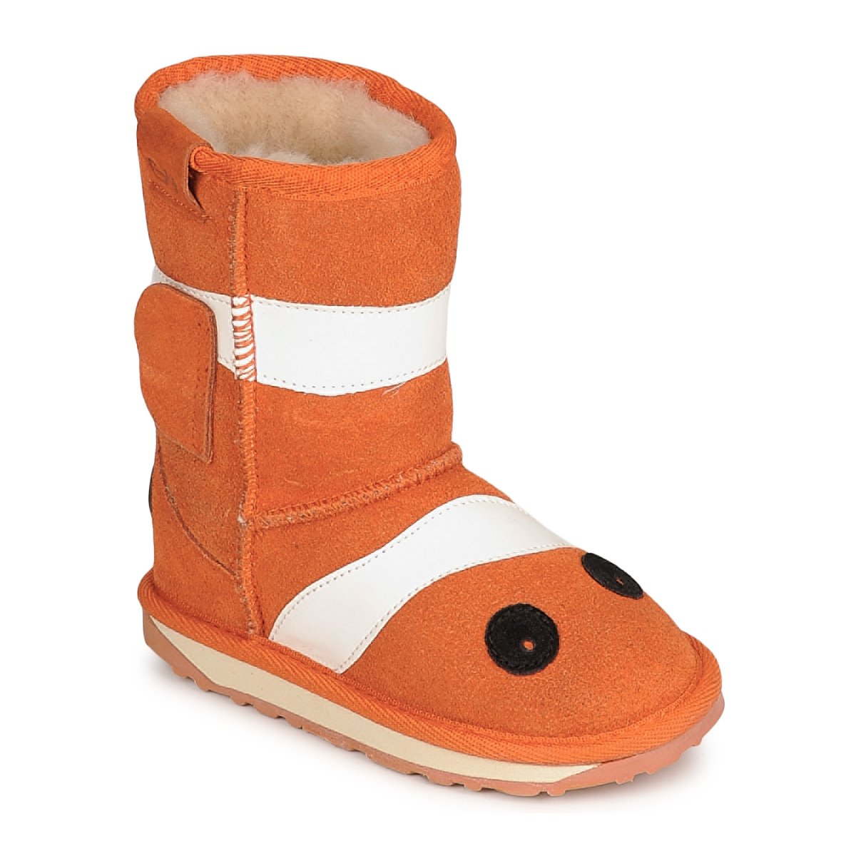 Stivaletti bambini ragazza EMU KIDS LITTLE CREATURES CLOWN FISH Arancio