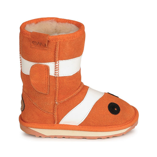 Stivaletti bambini ragazza EMU KIDS LITTLE CREATURES CLOWN FISH Arancio