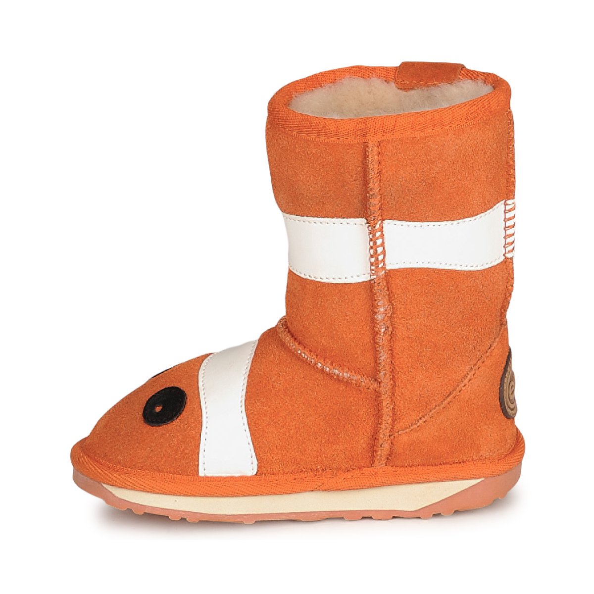 Stivaletti bambini ragazza EMU KIDS LITTLE CREATURES CLOWN FISH Arancio
