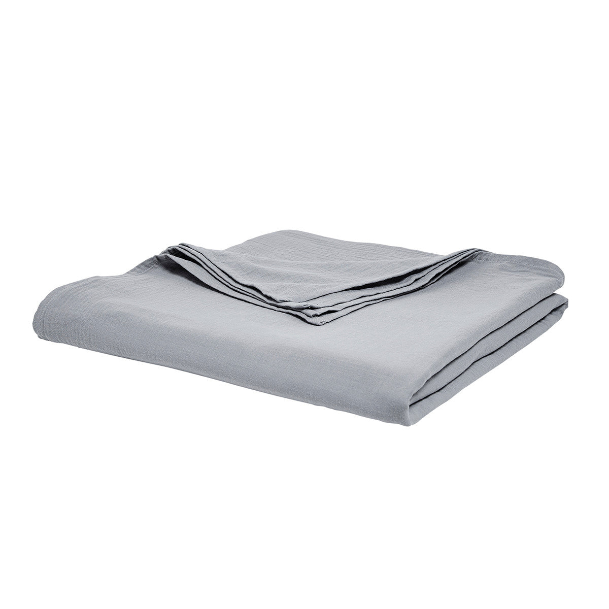 Plaid coperte Today Jete de Lit 220/240 Gaze de coton TODAY Essential Acier Grigio