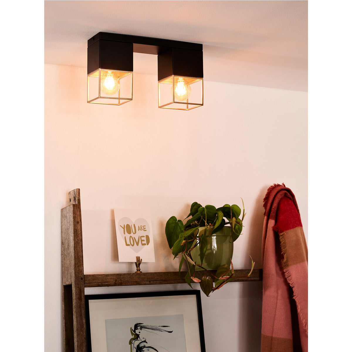 Lampadari sospensioni e plafoniere Lucide RIXT Nero