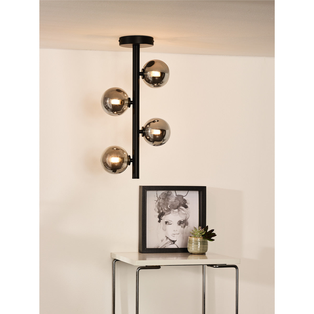 Lampadari sospensioni e plafoniere Lucide TYCHO Nero