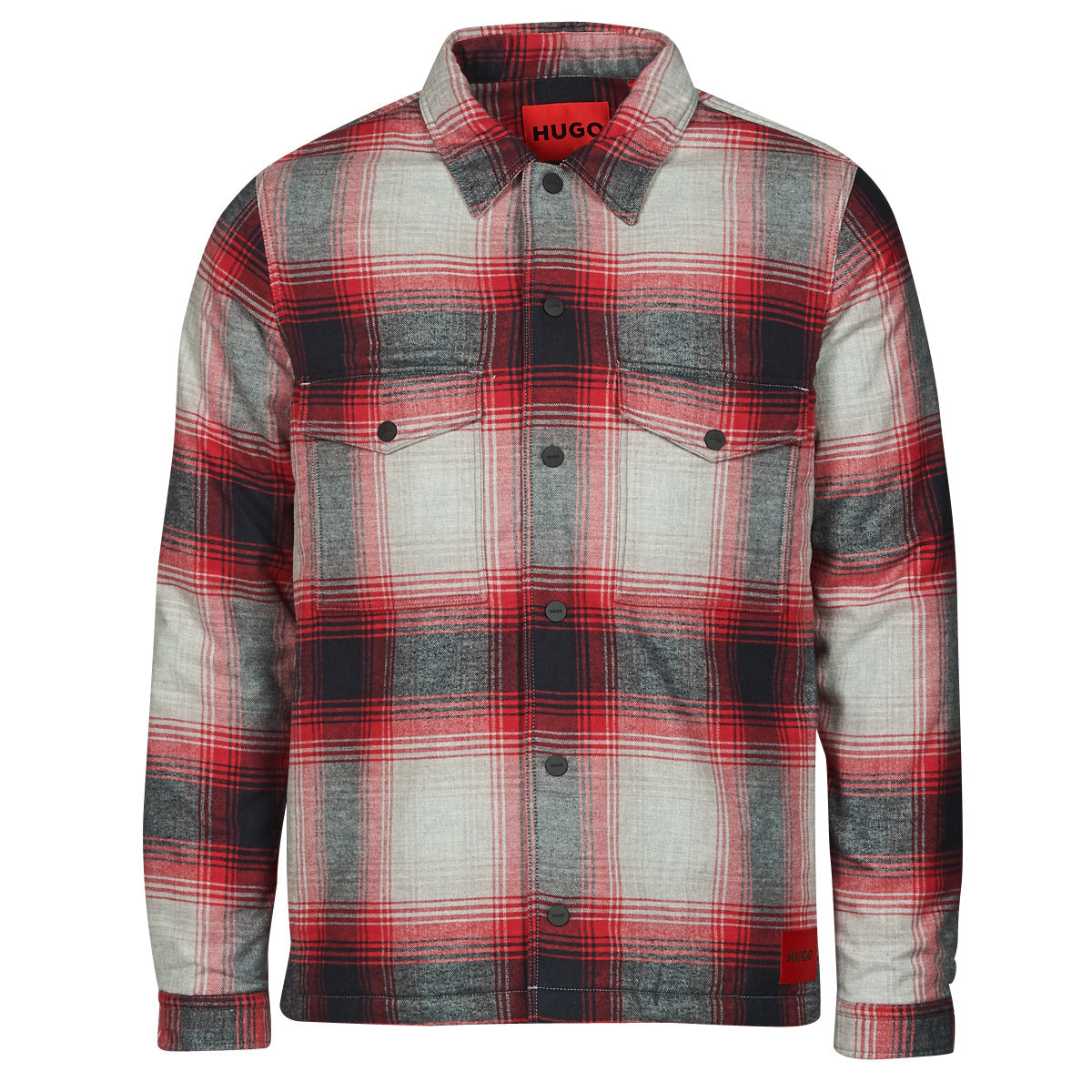 Camicia a maniche lunghe Uomo HUGO Enalu Grigio