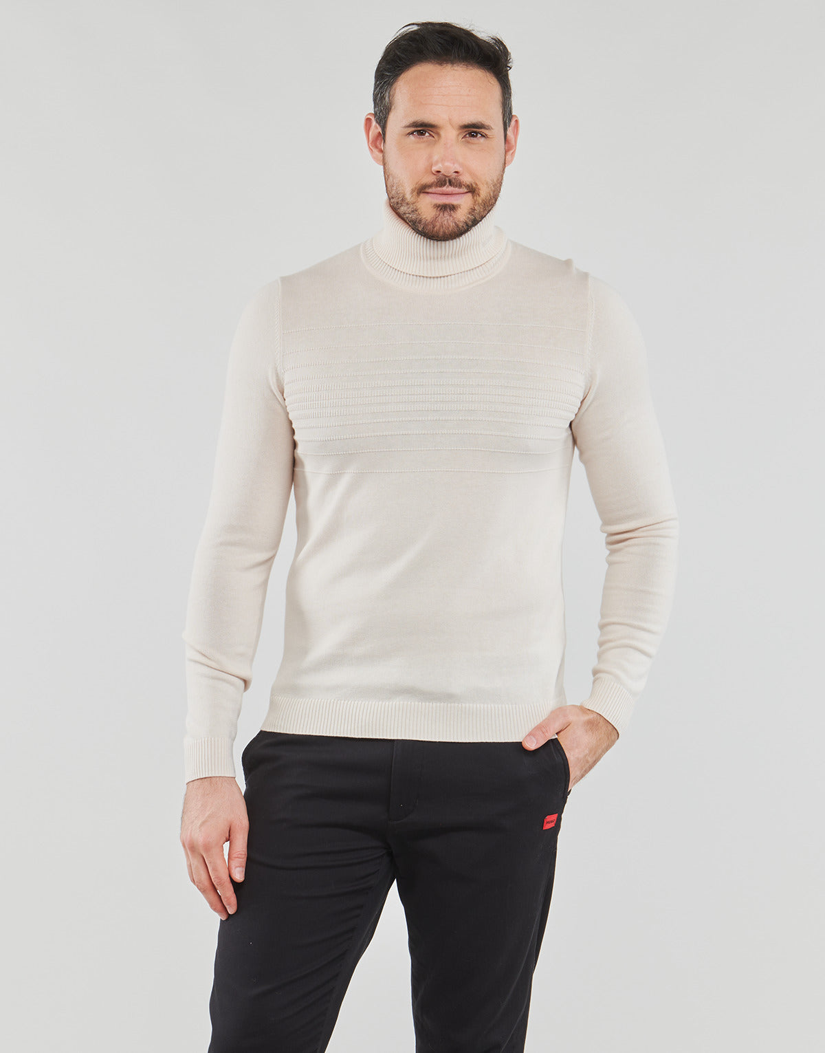 Maglione Uomo HUGO Siso Beige