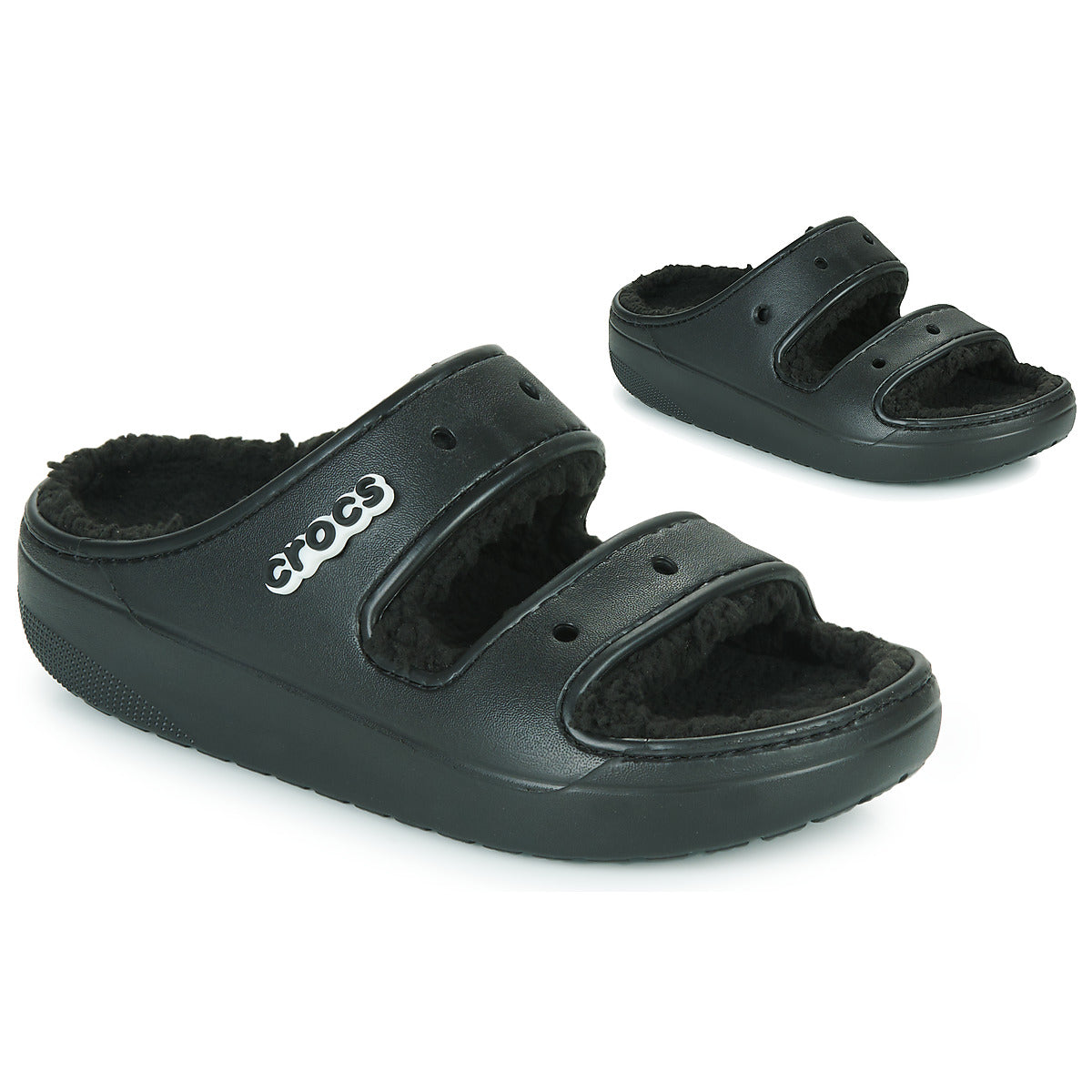 Scarpe Uomo Crocs  CLASSIC COZZY SANDAL  Nero