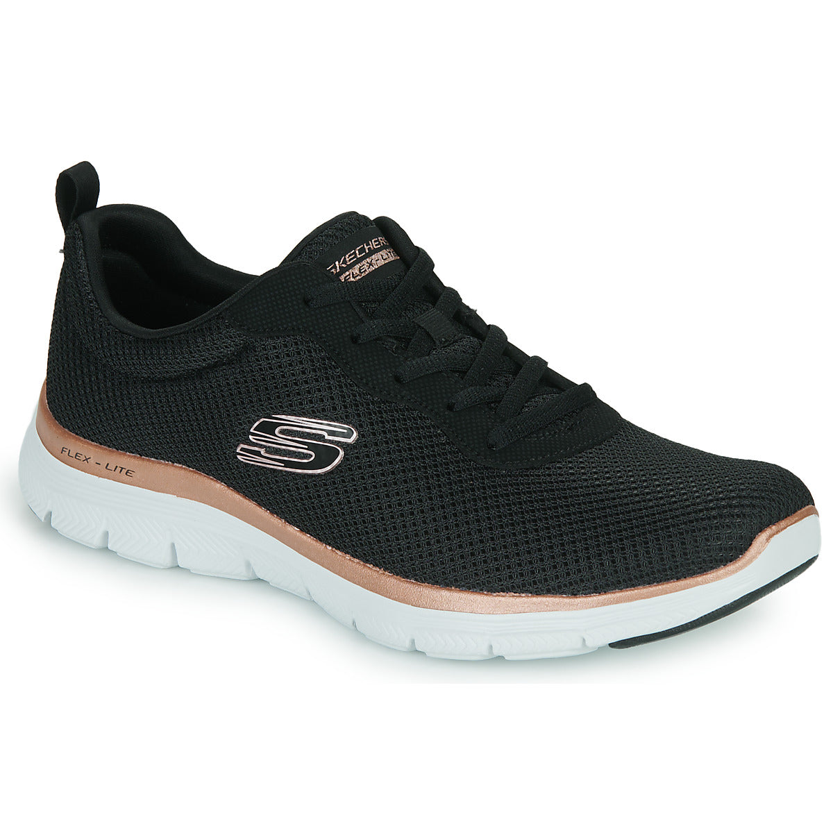 Sneakers basse Donna Skechers  FLEX APPEAL 4.0 - BRILLIANT VIEW  Nero