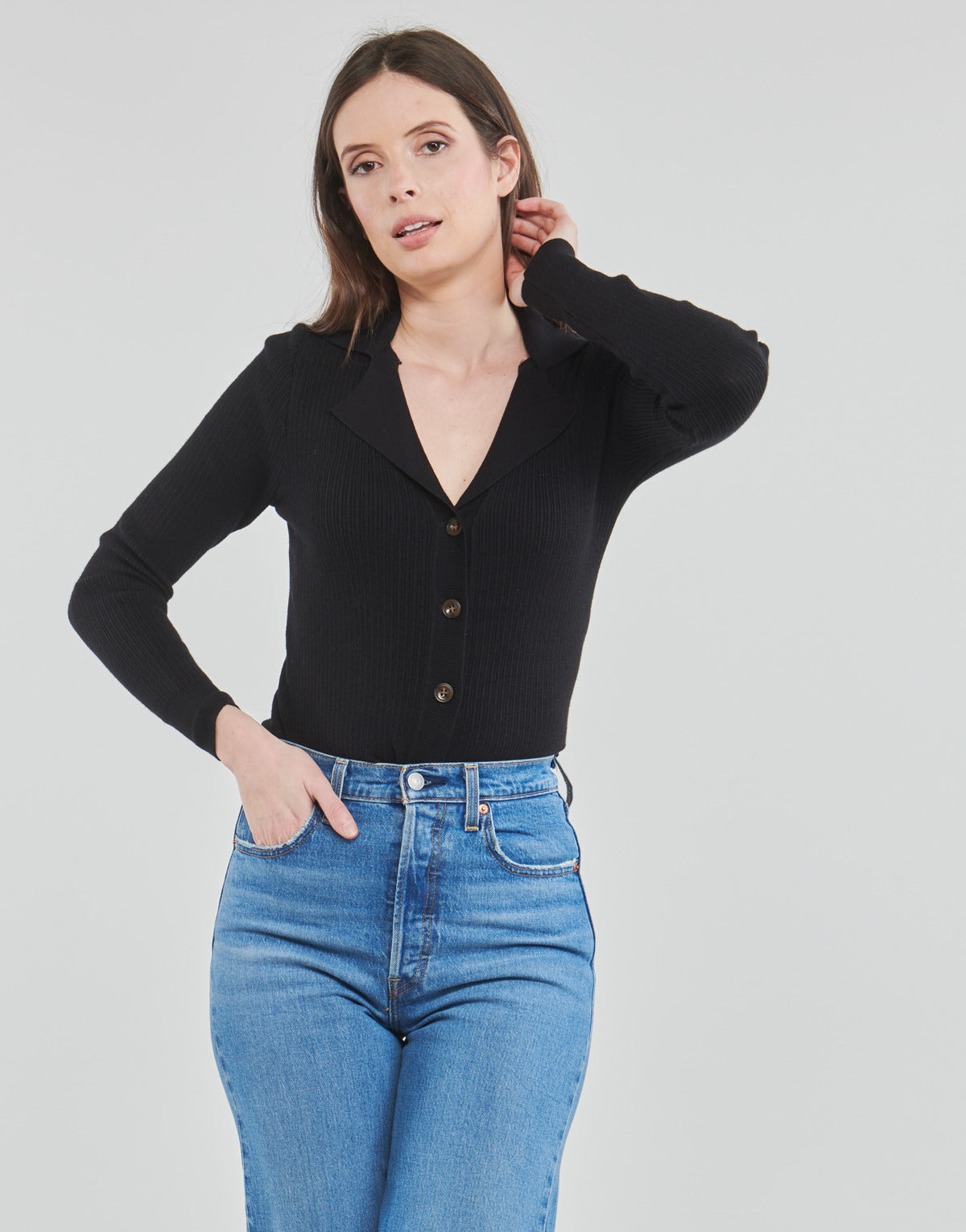 Gilet / Cardigan Donna Moony Mood LAUREANE Nero