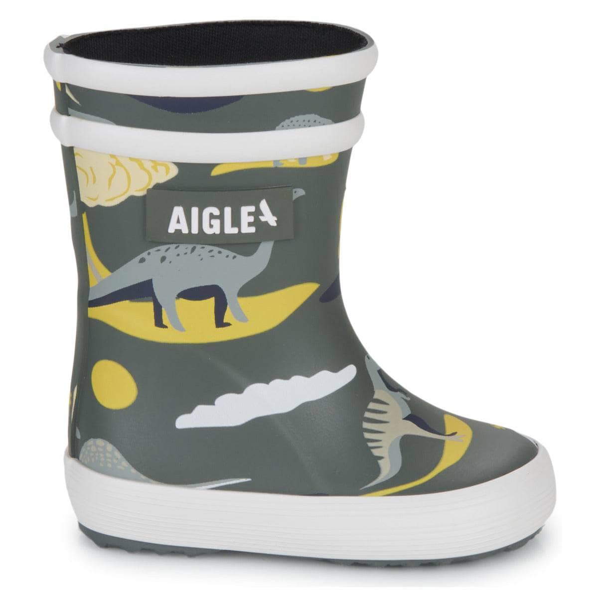 Stivali bambini ragazza Aigle BABY FLAC PLAY2 Grigio