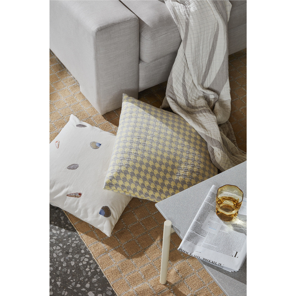 Fodere per cuscini Broste Copenhagen BERNHARDT Giallo