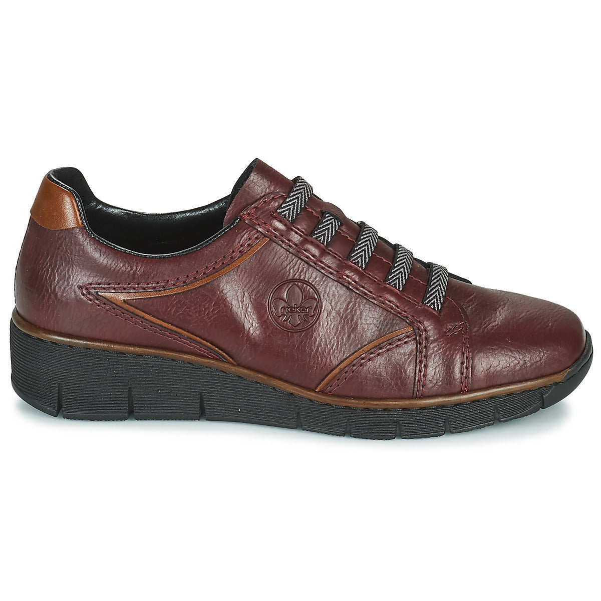 Sneakers basse Donna Rieker 53756-35 Bordeaux