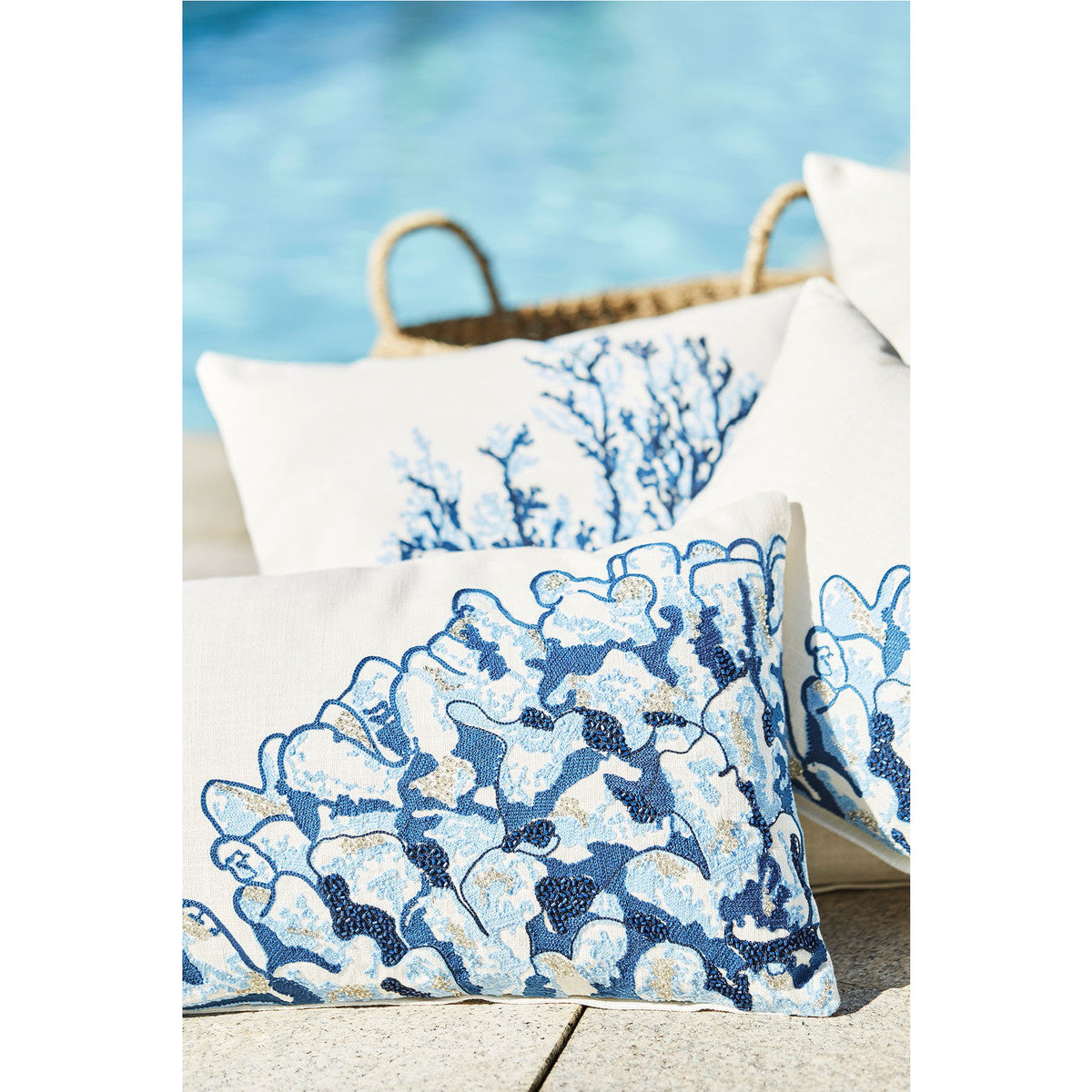 Fodere per cuscini Côté Table CORFOU Blu