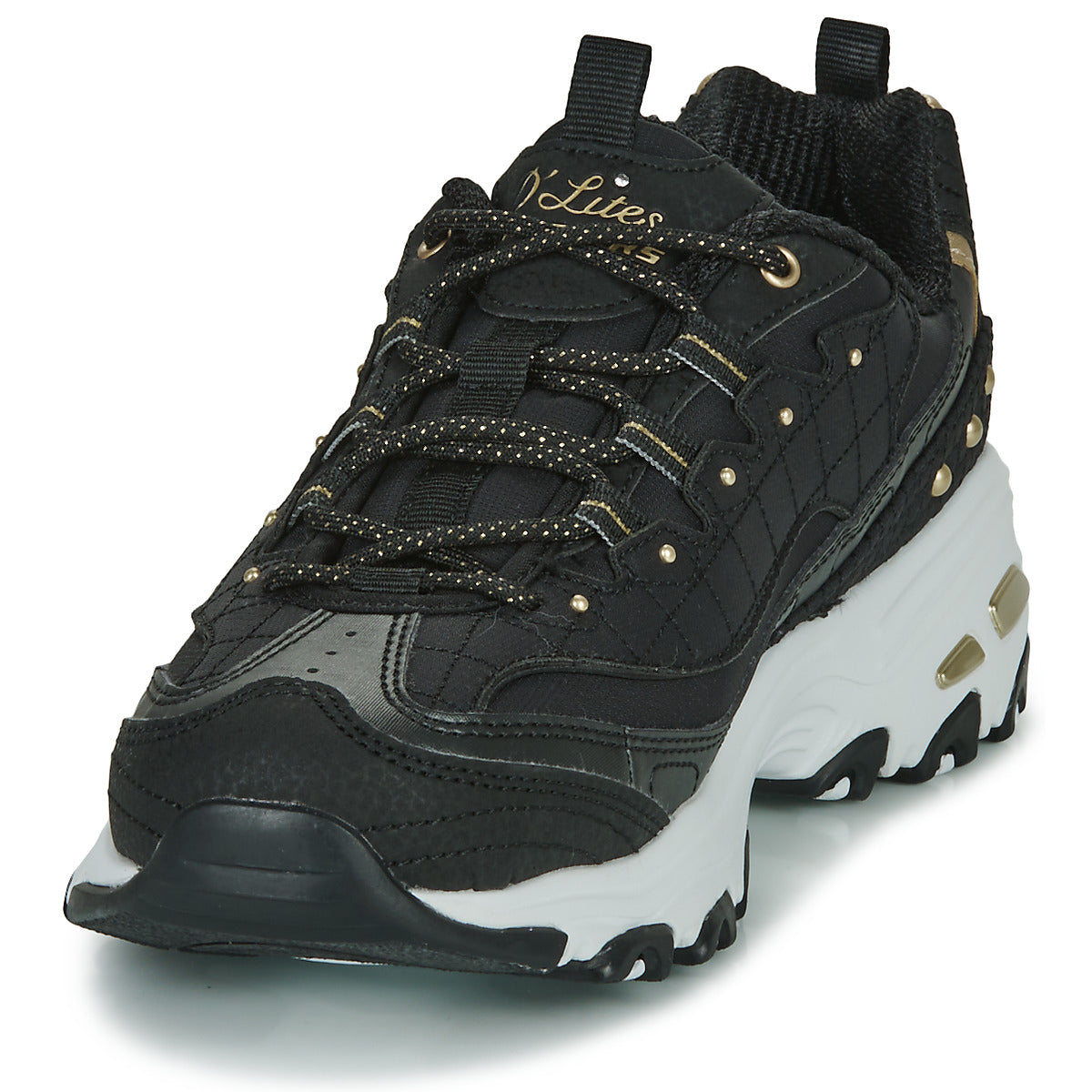 Sneakers basse Donna Skechers D’LITES Nero