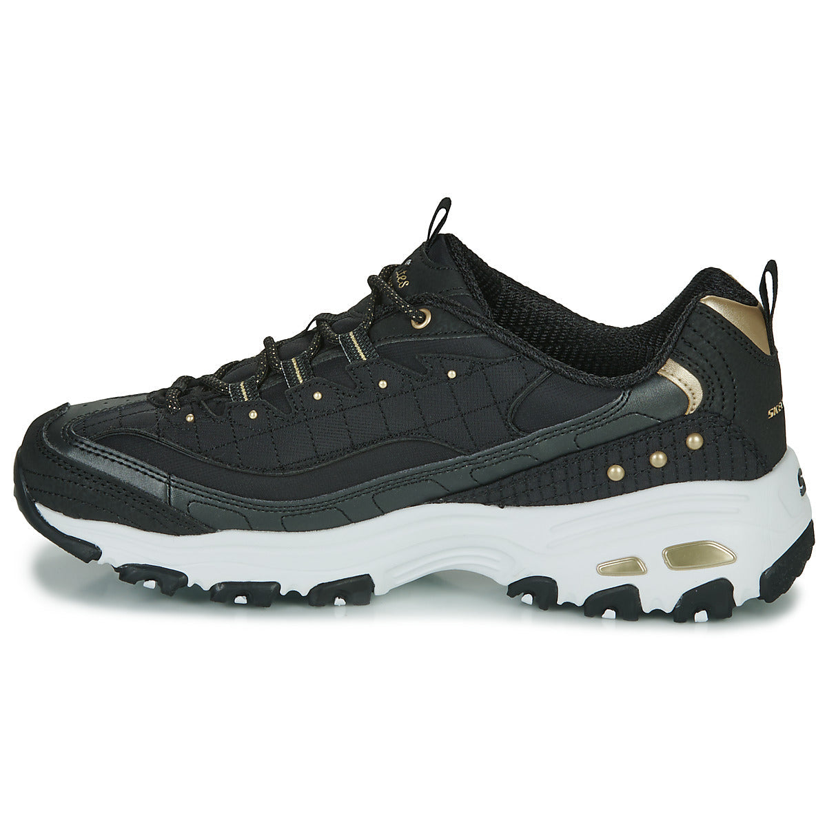 Sneakers basse Donna Skechers D’LITES Nero