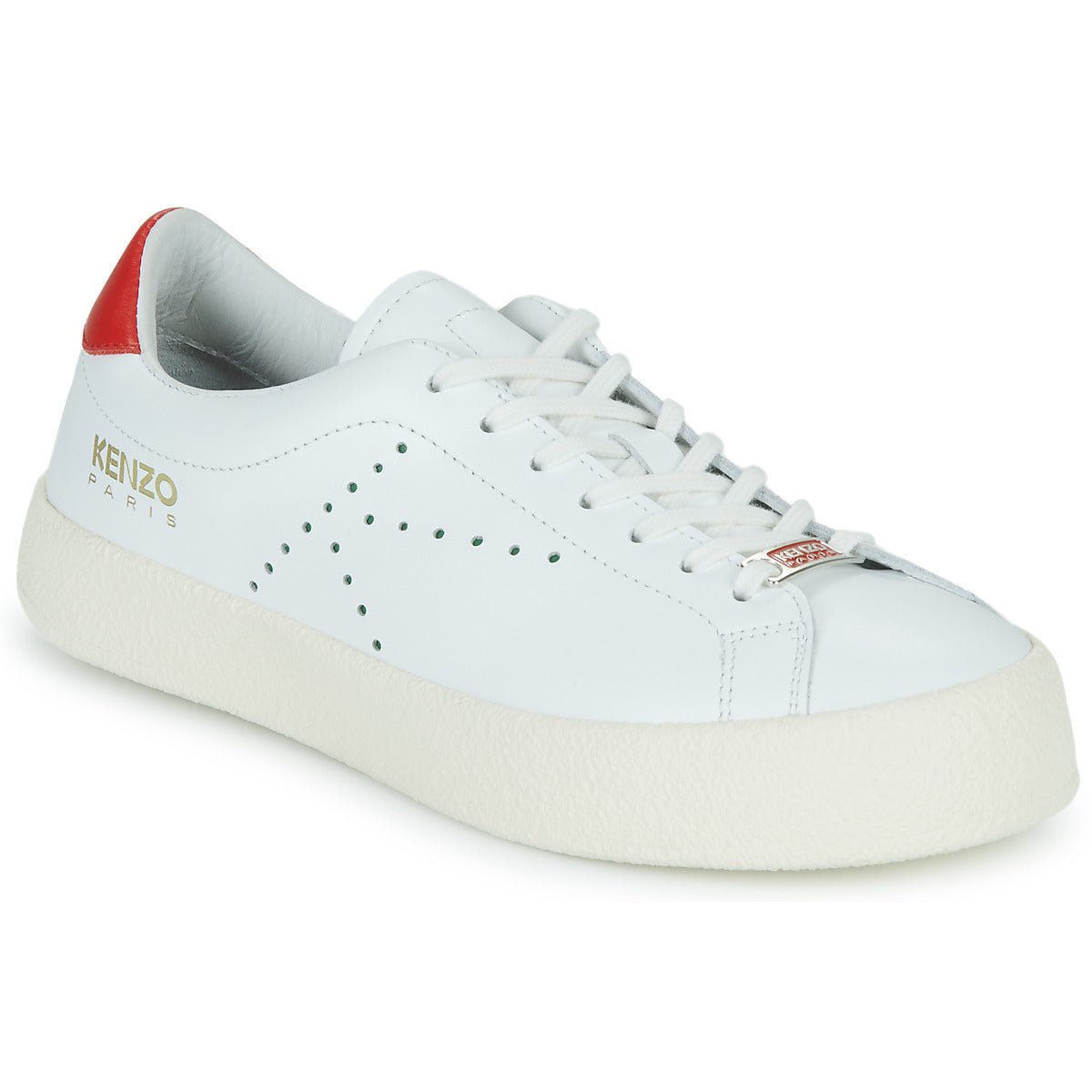 Sneakers basse Donna Kenzo KENZOSWING LOW TOP SNEAKERS Bianco