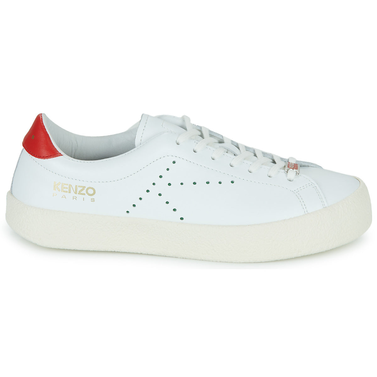 Sneakers basse Donna Kenzo KENZOSWING LOW TOP SNEAKERS Bianco
