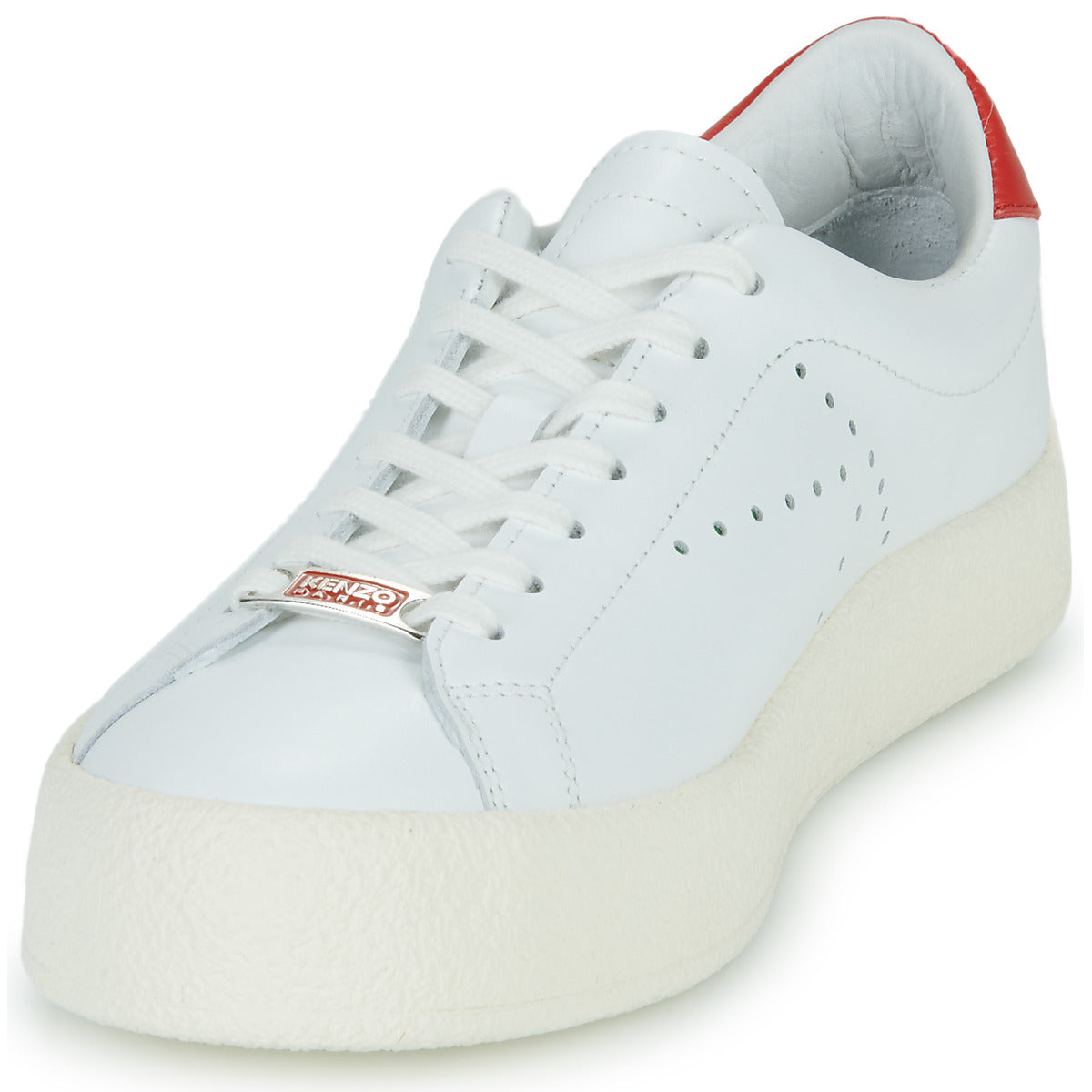 Sneakers basse Donna Kenzo KENZOSWING LOW TOP SNEAKERS Bianco