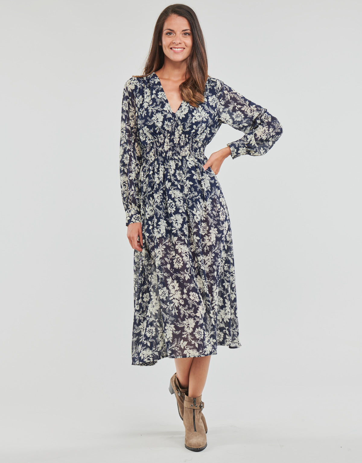 Abito lungo Donna Les Petites Bombes CANDY Marine