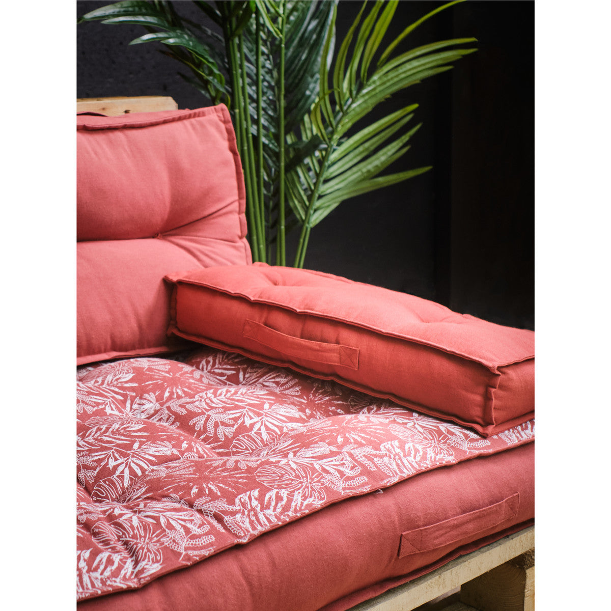 Pouf da esterno Today Accoudoir 58/10/20 Terracotta Spirit Garden 22 Rosso