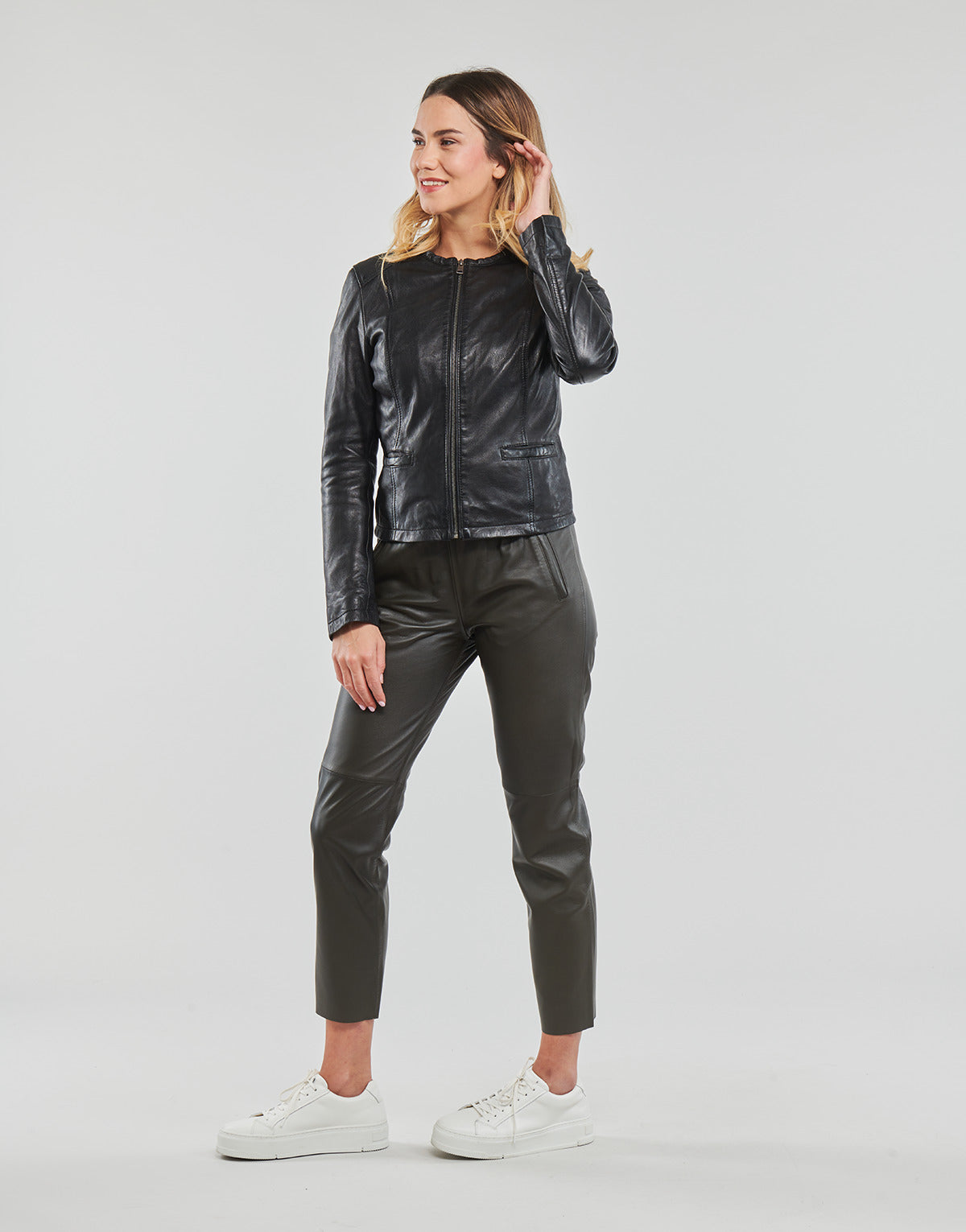 Giacca in pelle Donna Oakwood PENNY 6 Nero