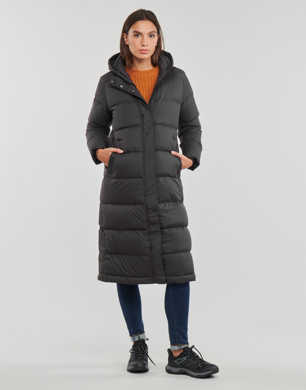 Piumino Donna Patagonia W’S SILENT DOWN LONG PARKA Nero