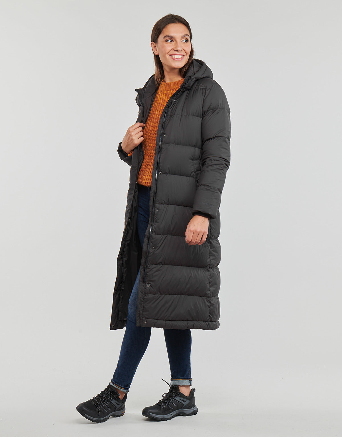Piumino Donna Patagonia W’S SILENT DOWN LONG PARKA Nero