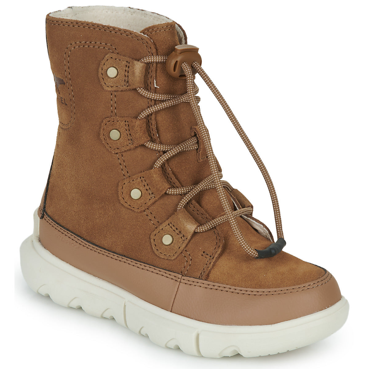 Stivaletti bambini ragazza Sorel YOUTH SOREL EXPLORER LACE WP Marrone