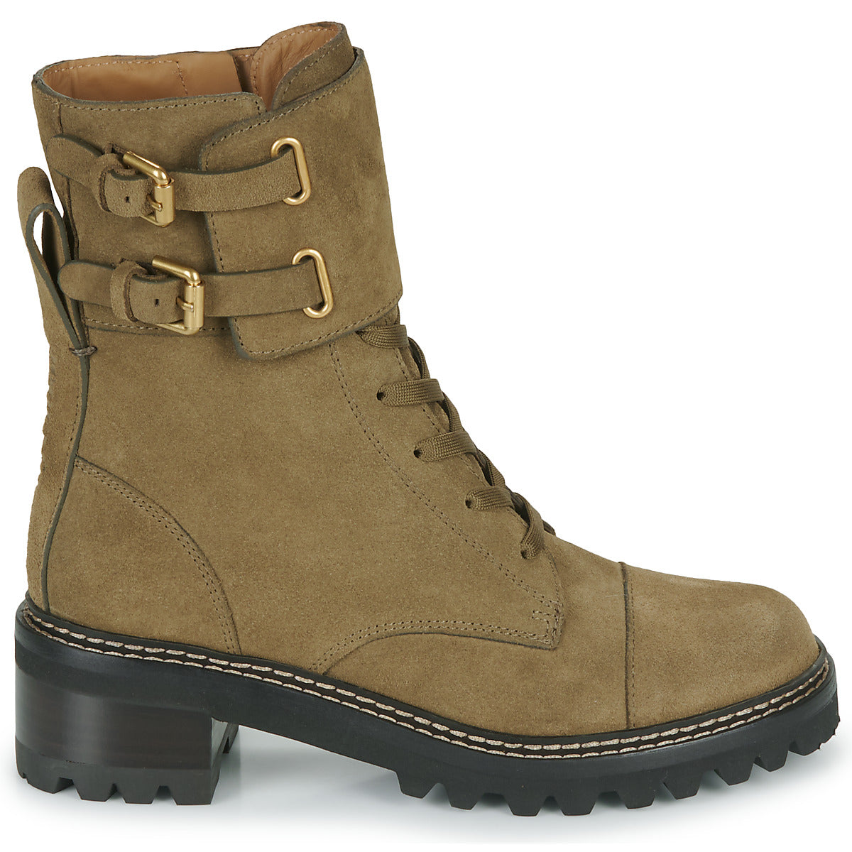 Stivaletti Donna See by Chloé MALLORY Kaki