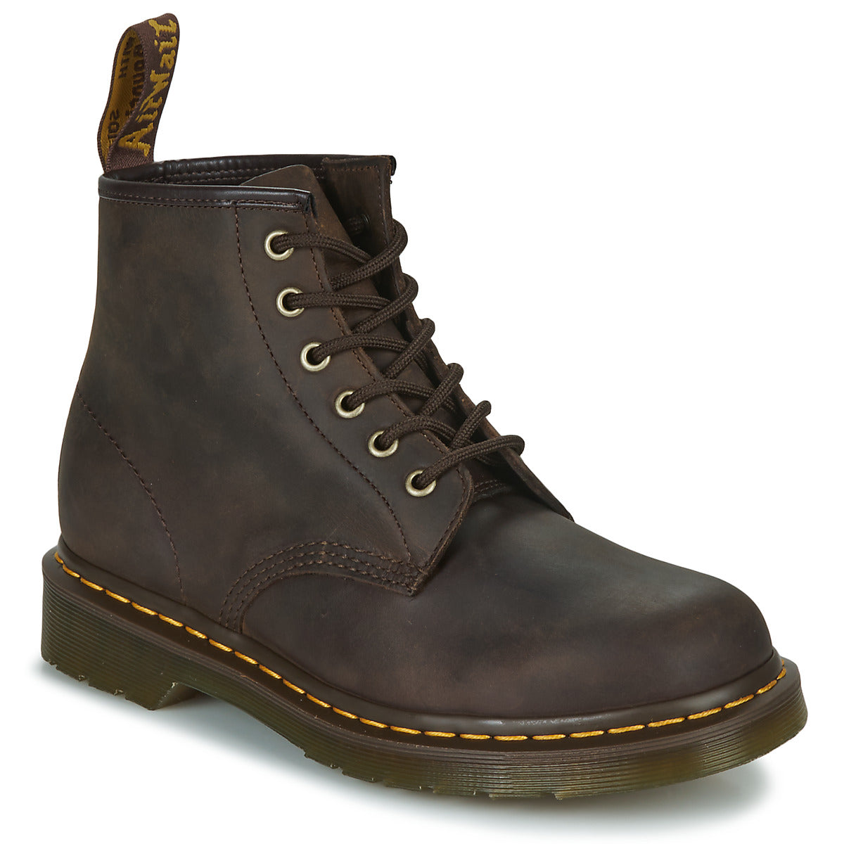 Stivaletti Donna Dr. Martens  101 DARK BROWN CRAZY HORSE  Marrone